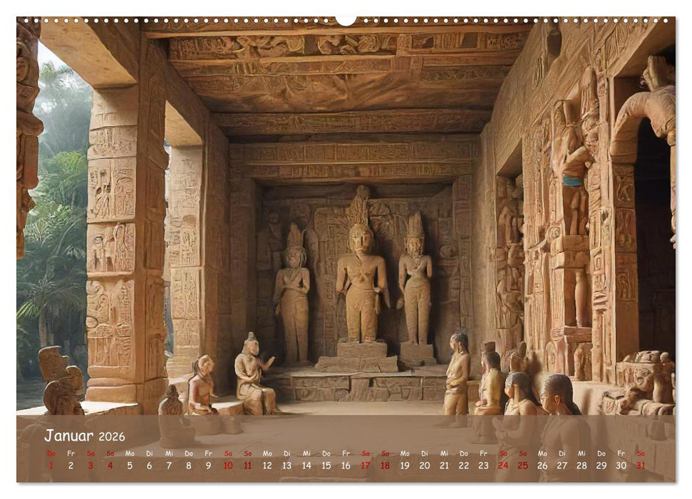 Faszination Maya: Einblicke in eine versunkene Welt (CALVENDO Wandkalender 2026)