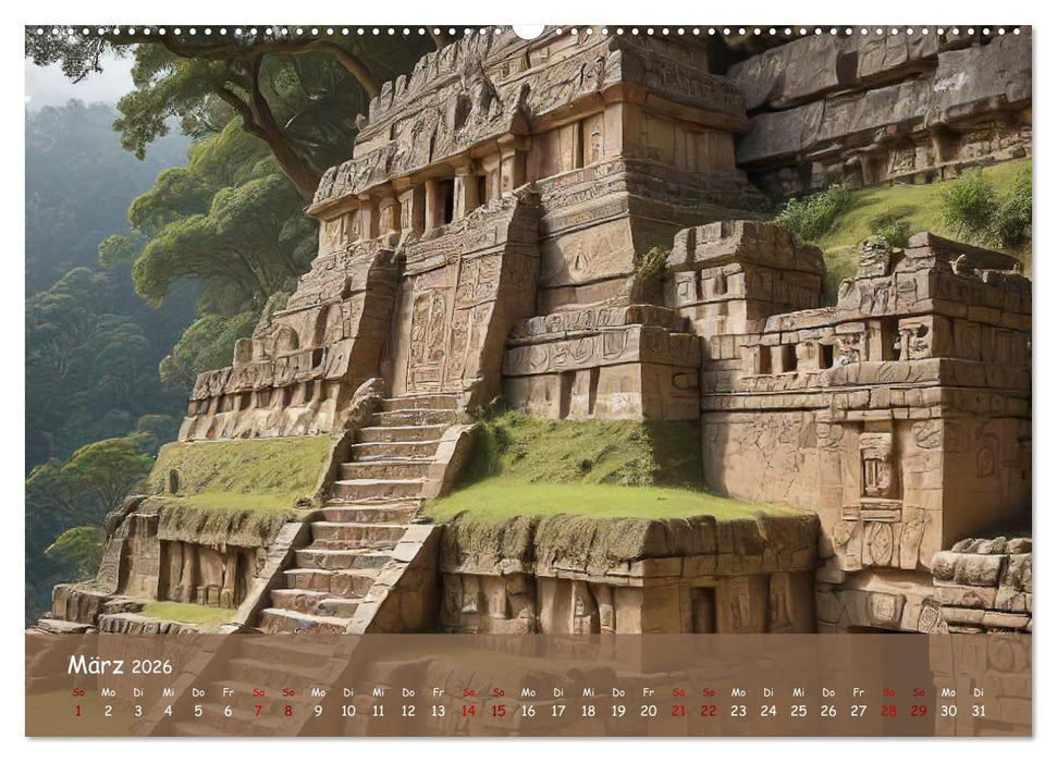 Faszination Maya: Einblicke in eine versunkene Welt (CALVENDO Wandkalender 2026)
