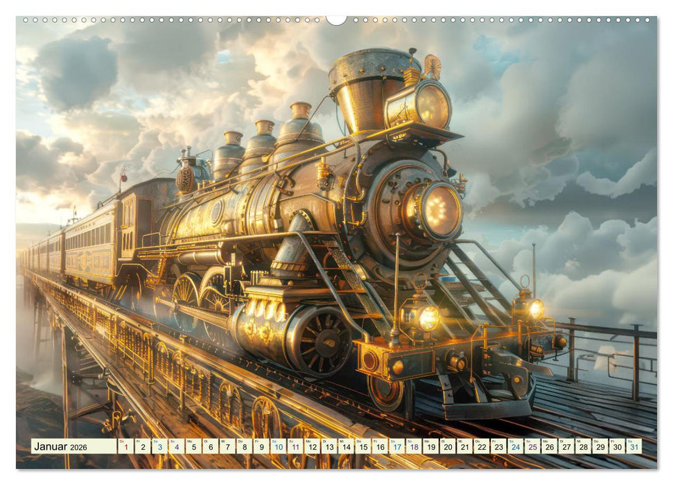 Steampunk - Blütezeit der Mechanik (CALVENDO Premium Wandkalender 2026)