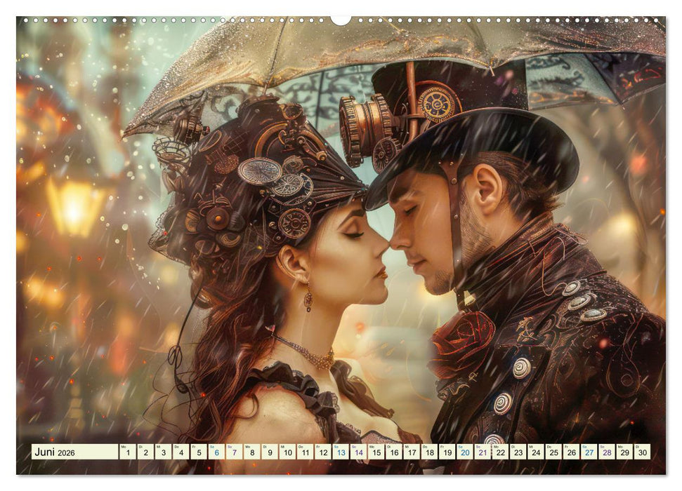 Steampunk - Blütezeit der Mechanik (CALVENDO Premium Wandkalender 2026)