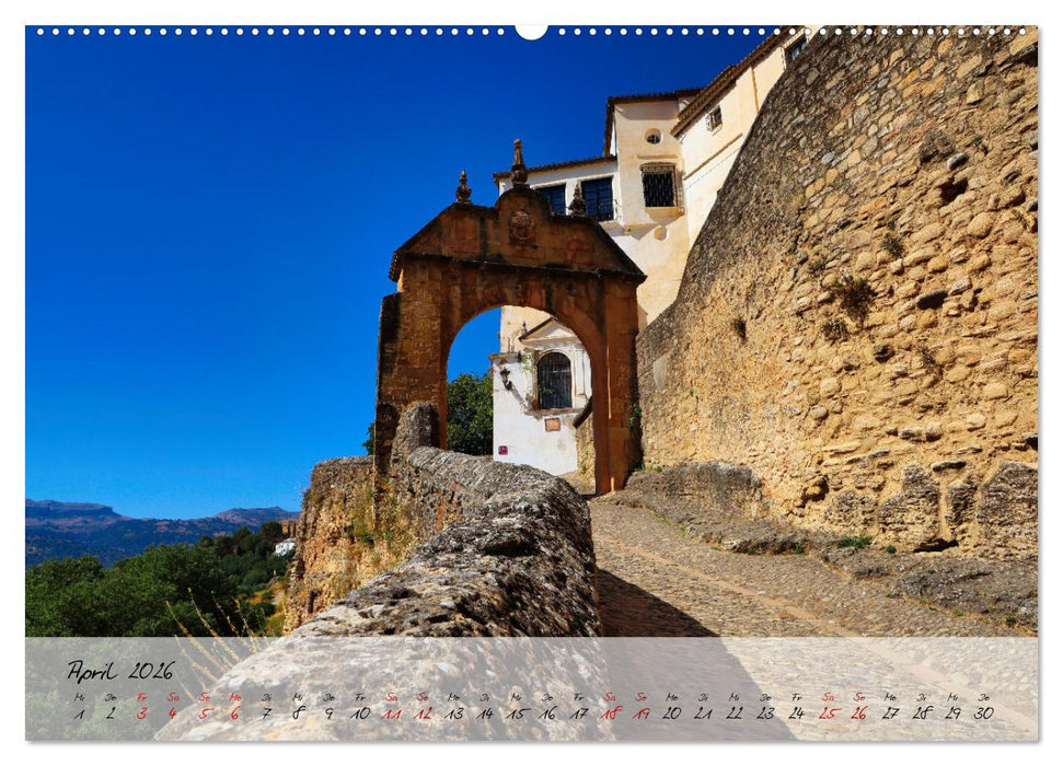 Ronda in Andalusien - Stadt auf einem Felsplateau (CALVENDO Premium Wandkalender 2026)