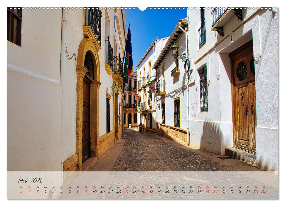 Ronda in Andalusien - Stadt auf einem Felsplateau (CALVENDO Premium Wandkalender 2026)