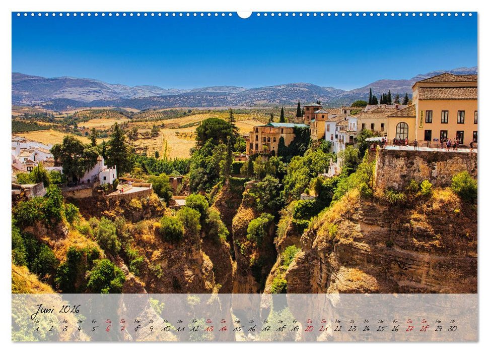 Ronda in Andalusien - Stadt auf einem Felsplateau (CALVENDO Premium Wandkalender 2026)