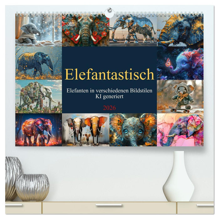 Elefantastisch (CALVENDO Premium Wandkalender 2026)