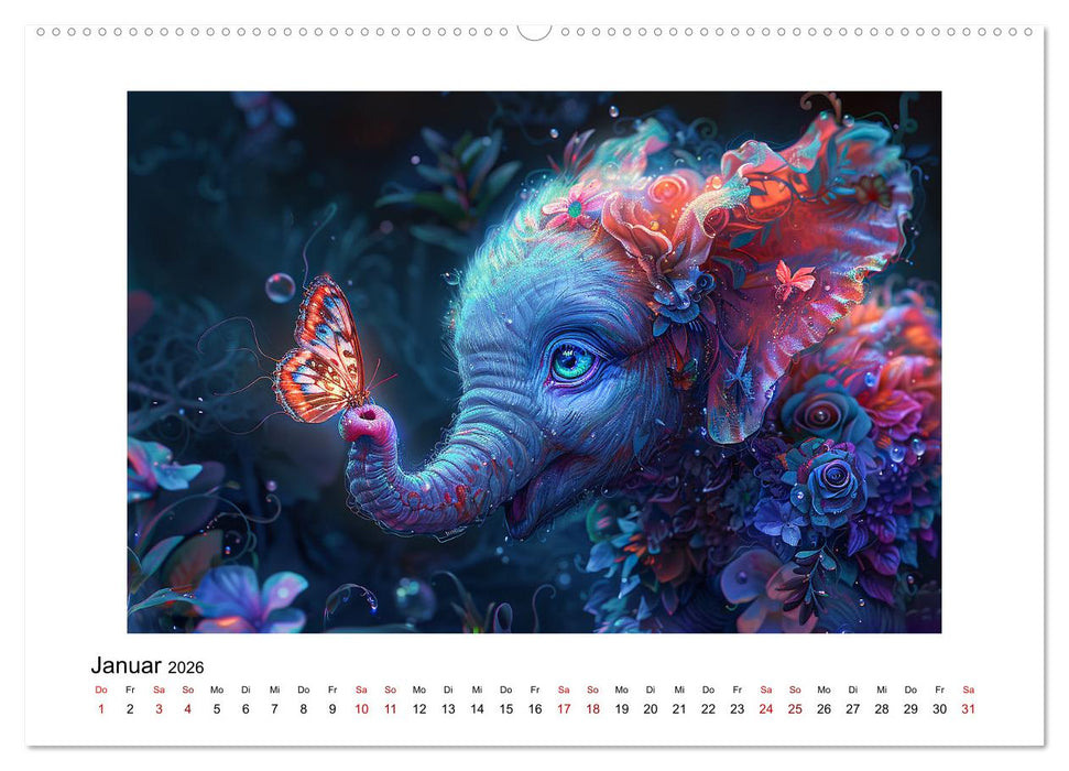 Elefantastisch (CALVENDO Premium Wandkalender 2026)