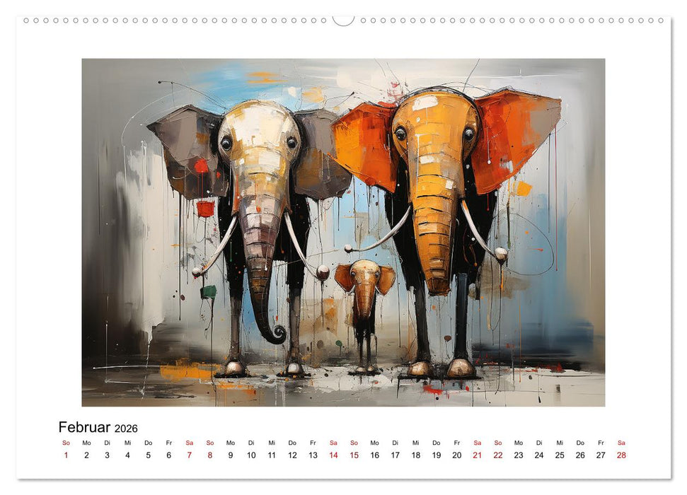 Elefantastisch (CALVENDO Premium Wandkalender 2026)