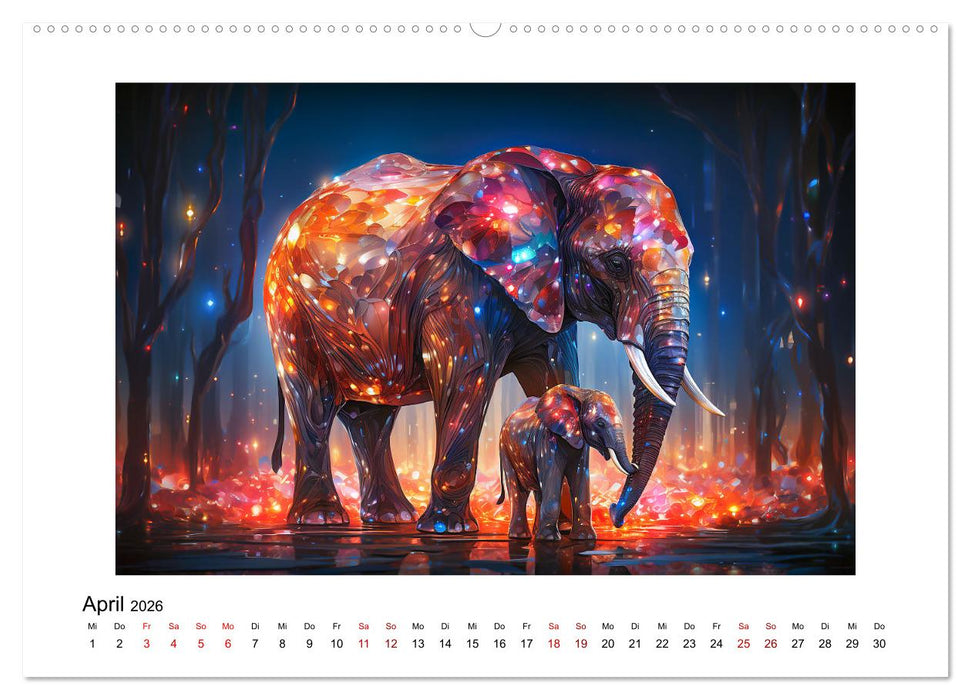 Elefantastisch (CALVENDO Premium Wandkalender 2026)