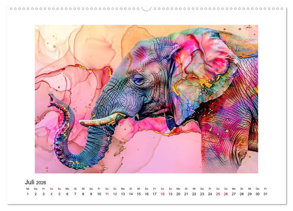Elefantastisch (CALVENDO Premium Wandkalender 2026)