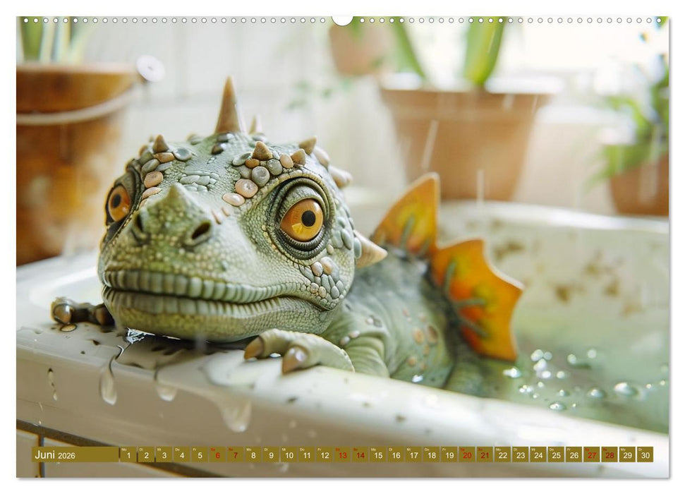 Wie wäre es mit einem Dinosaurier als Haustier? (CALVENDO Premium Wandkalender 2026)