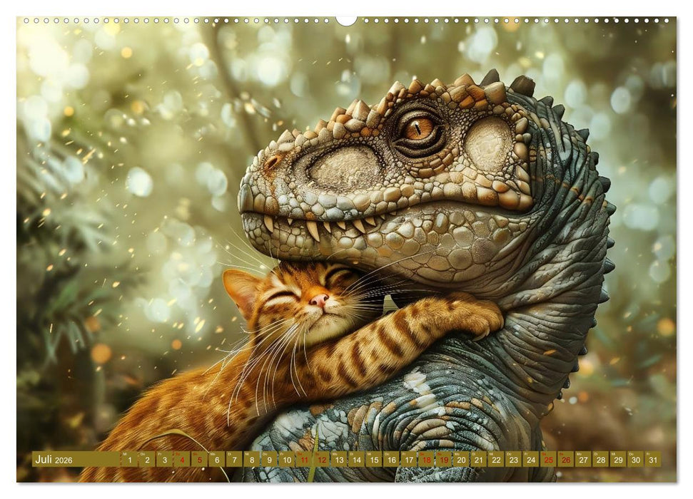 Wie wäre es mit einem Dinosaurier als Haustier? (CALVENDO Premium Wandkalender 2026)