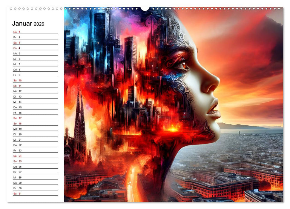 Metropolengesichter (CALVENDO Wandkalender 2026)