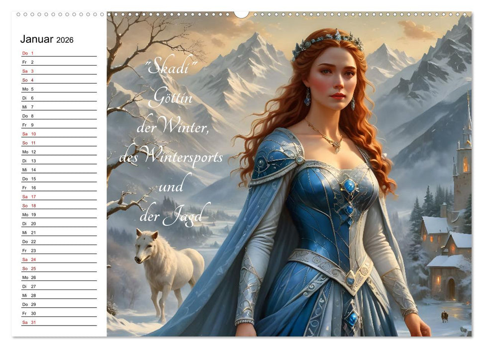 Unsterbliche Mythen des Nordens (CALVENDO Wandkalender 2026)