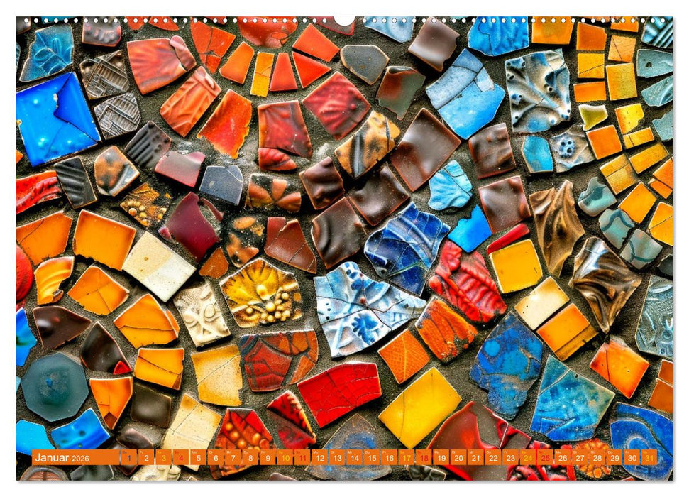 Patchwork - Farben und Formen (CALVENDO Premium Wandkalender 2026)