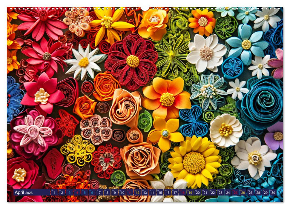 Patchwork - Farben und Formen (CALVENDO Premium Wandkalender 2026)