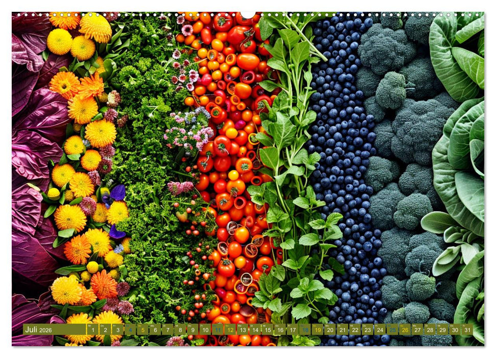 Patchwork - Farben und Formen (CALVENDO Premium Wandkalender 2026)