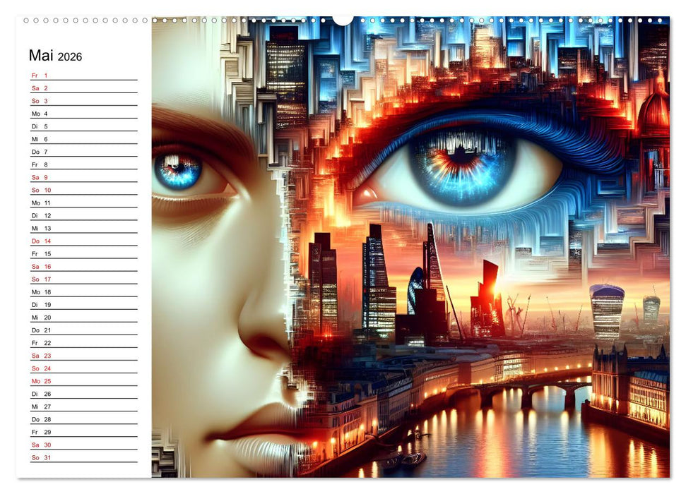 Metropolengesichter (CALVENDO Premium Wandkalender 2026)