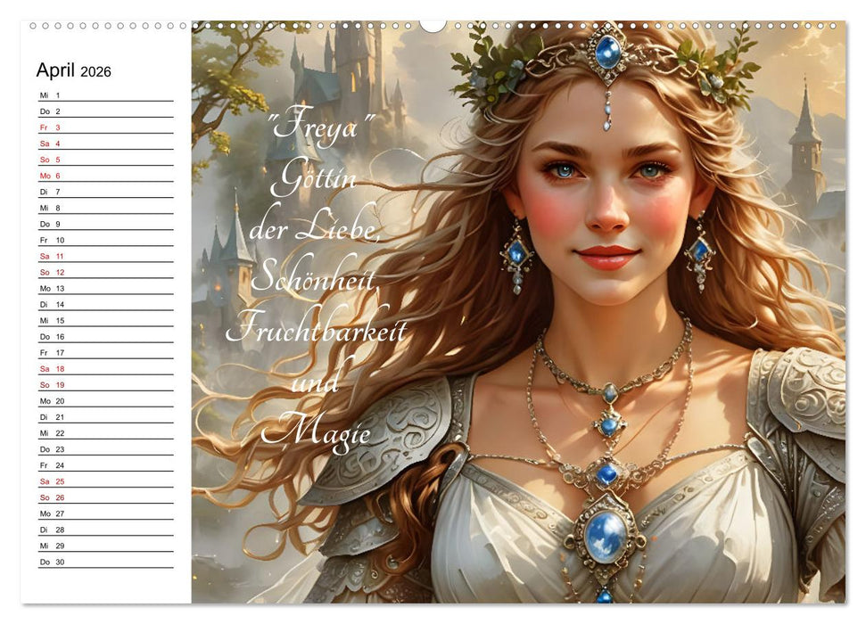 Unsterbliche Mythen des Nordens (CALVENDO Premium Wandkalender 2026)