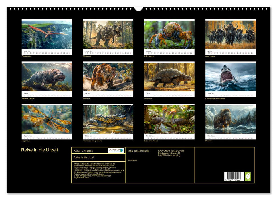 Reise in die Urzeit (CALVENDO Wandkalender 2026)