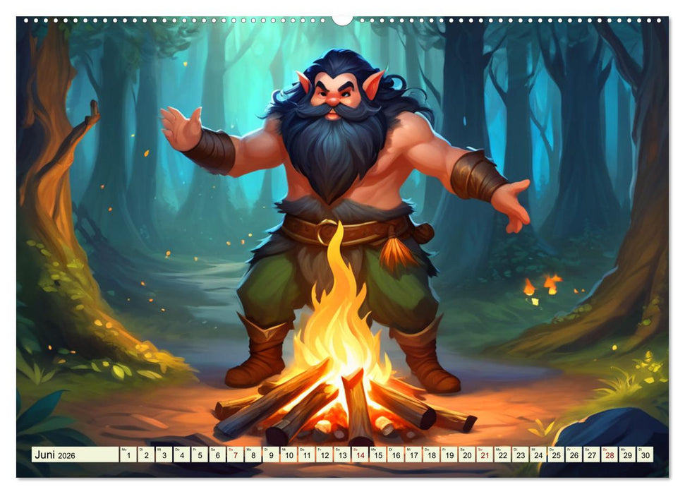 Im Reich der Märchen, Mythen und Legenden (CALVENDO Wandkalender 2026)