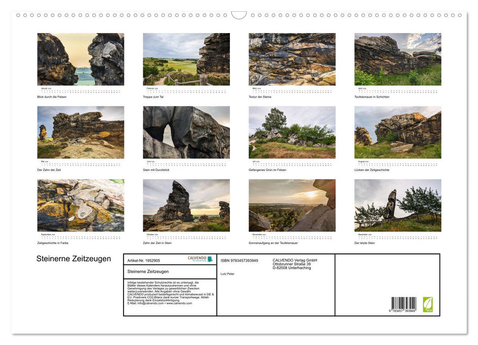 Steinerne Zeitzeugen (CALVENDO Wandkalender 2026)