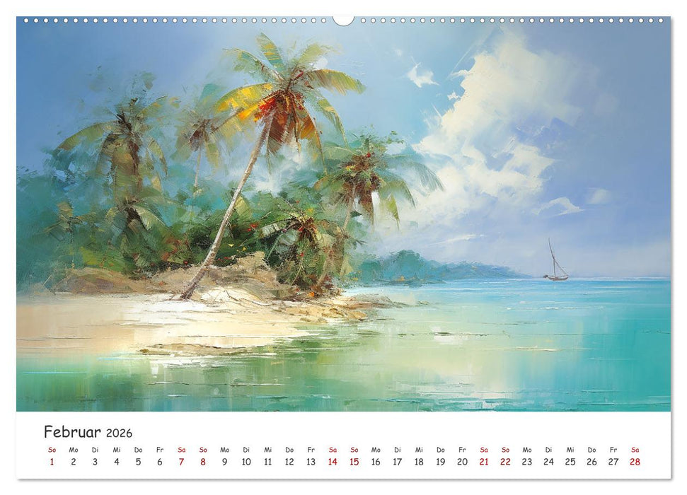 Karibisches Flair (CALVENDO Premium Wandkalender 2026)