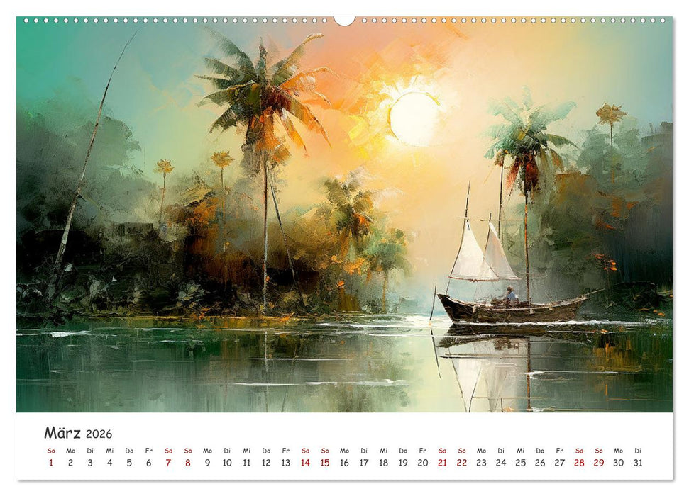 Karibisches Flair (CALVENDO Premium Wandkalender 2026)