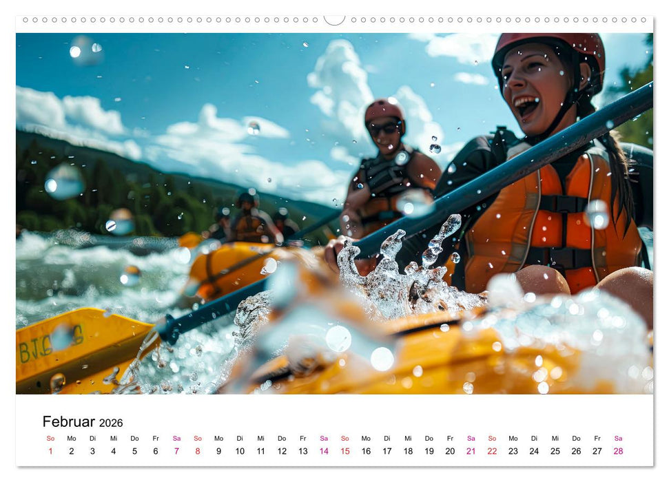 Rafting für Mutige (CALVENDO Wandkalender 2026)