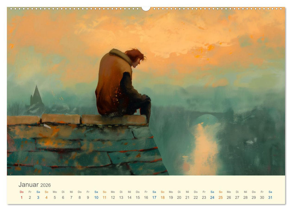 Helden der Weltliteratur (CALVENDO Wandkalender 2026)