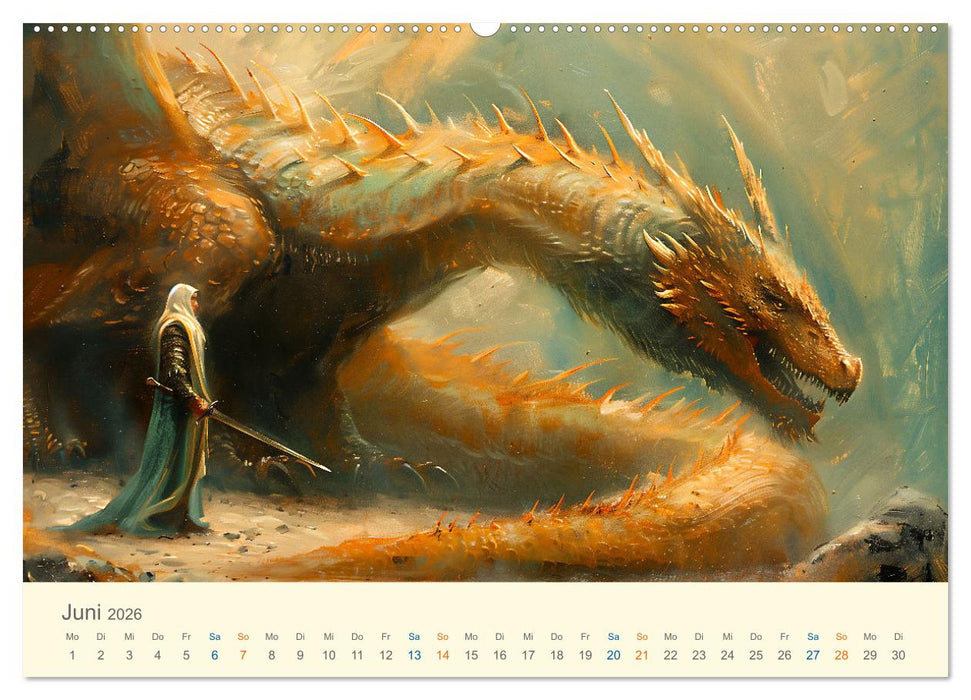 Helden der Weltliteratur (CALVENDO Wandkalender 2026)