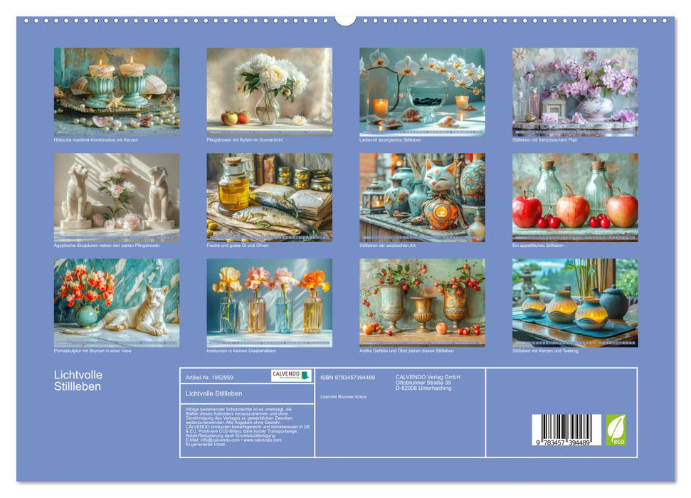 Lichtvolle Stillleben (CALVENDO Premium Wandkalender 2026)