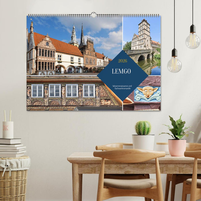 LEMGO - Weserrenaissance und Fachwerkromantik (CALVENDO Wandkalender 2026)