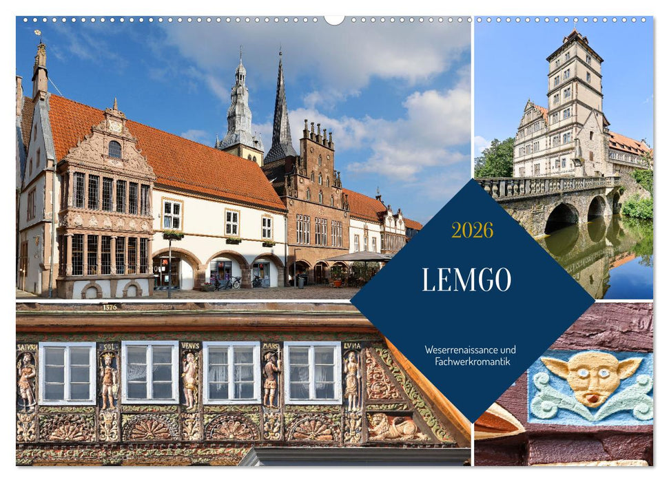 LEMGO - Weserrenaissance und Fachwerkromantik (CALVENDO Wandkalender 2026)