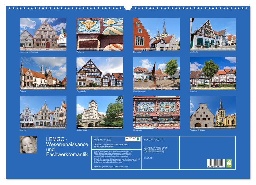 LEMGO - Weserrenaissance und Fachwerkromantik (CALVENDO Wandkalender 2026)