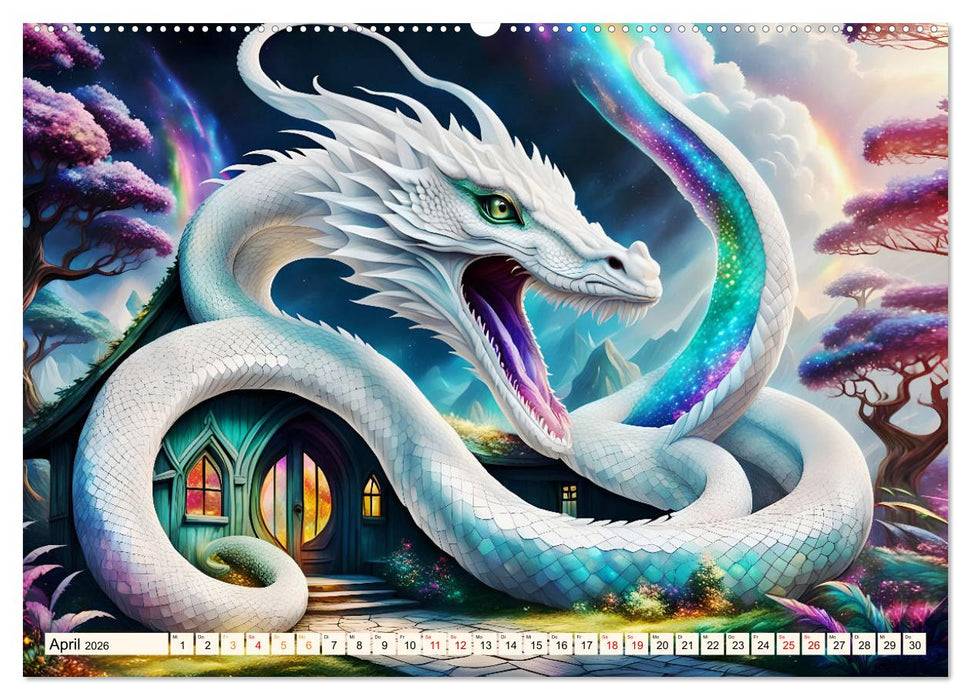 Drachenschlangen Wächter (CALVENDO Wandkalender 2026)