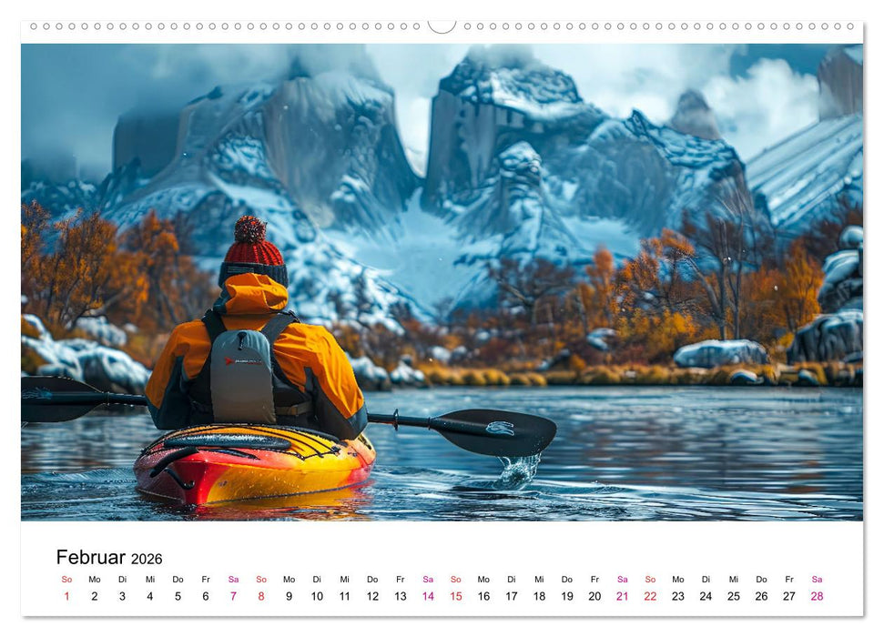 Kajak Erlebnisse (CALVENDO Premium Wandkalender 2026)
