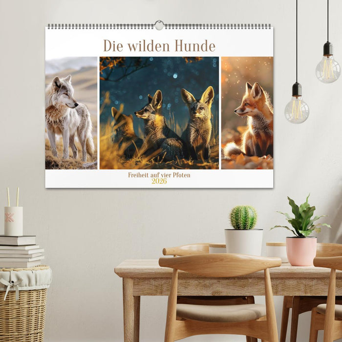 Die wilden Hunde (CALVENDO Wandkalender 2026)