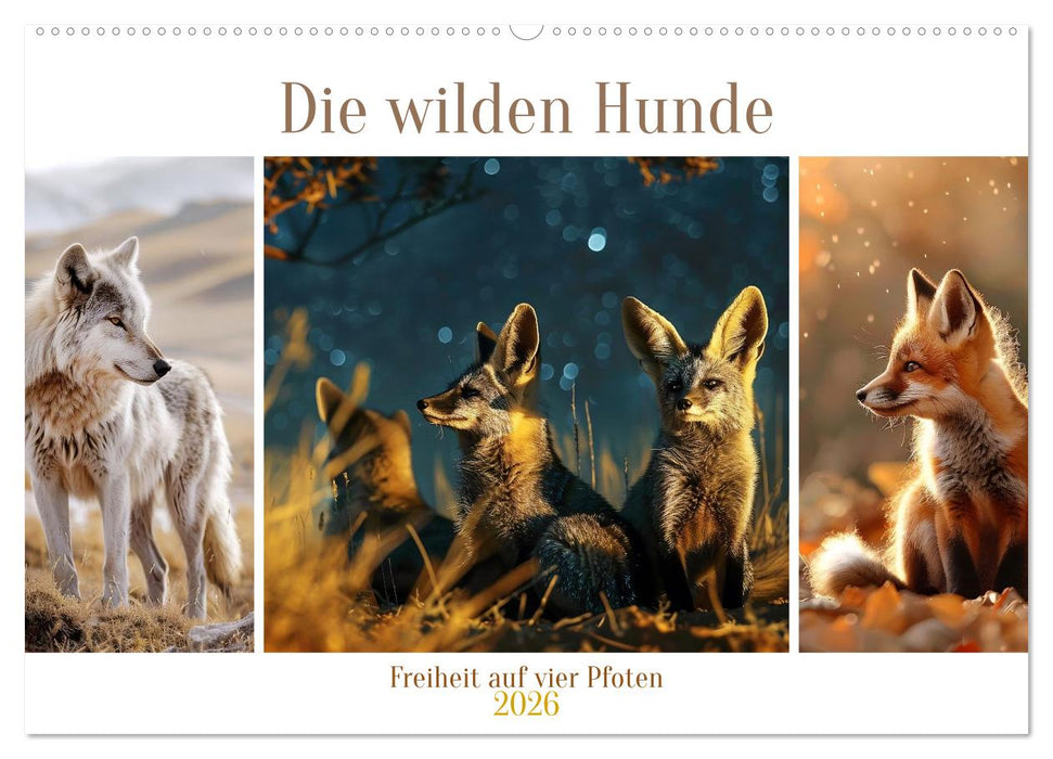 Die wilden Hunde (CALVENDO Wandkalender 2026)