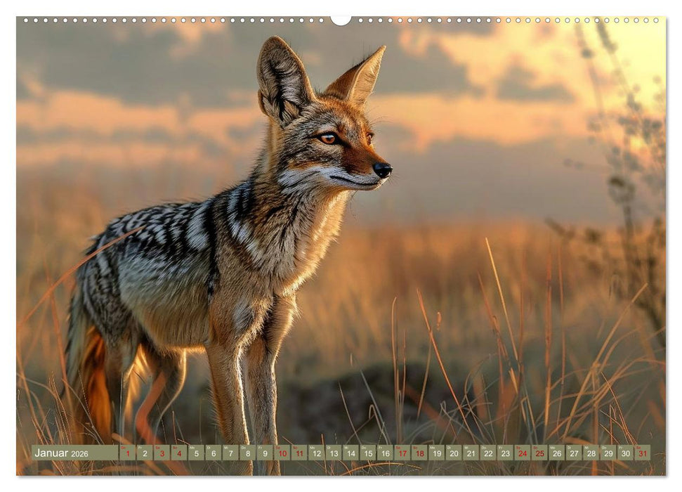 Die wilden Hunde (CALVENDO Wandkalender 2026)