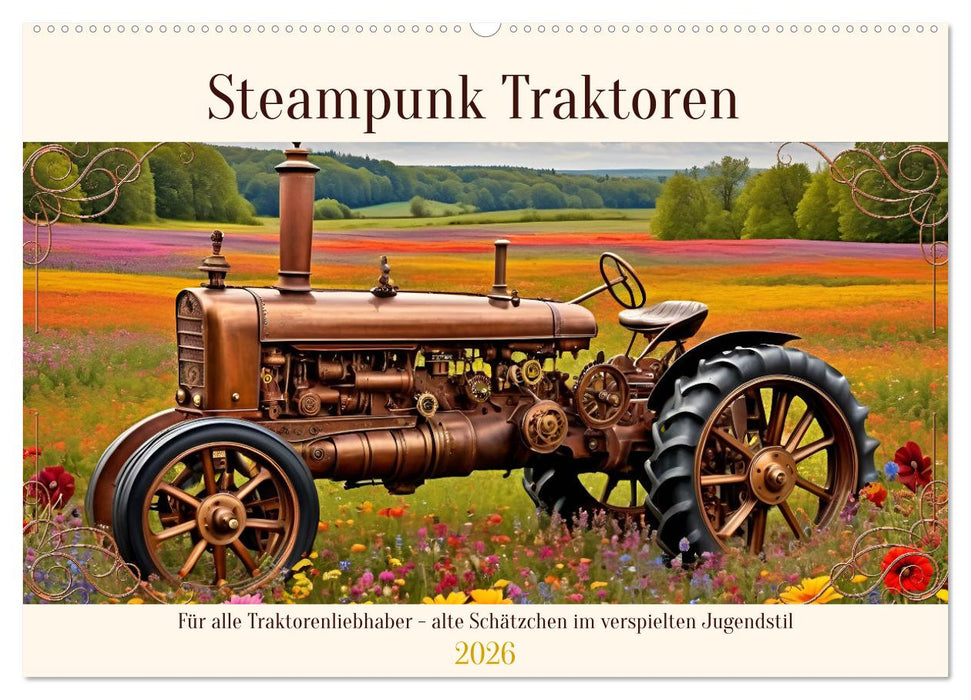 Steampunk Traktoren (CALVENDO Wandkalender 2026)