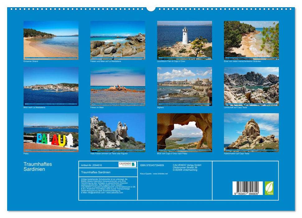 Traumhaftes Sardinien (CALVENDO Premium Wandkalender 2026)