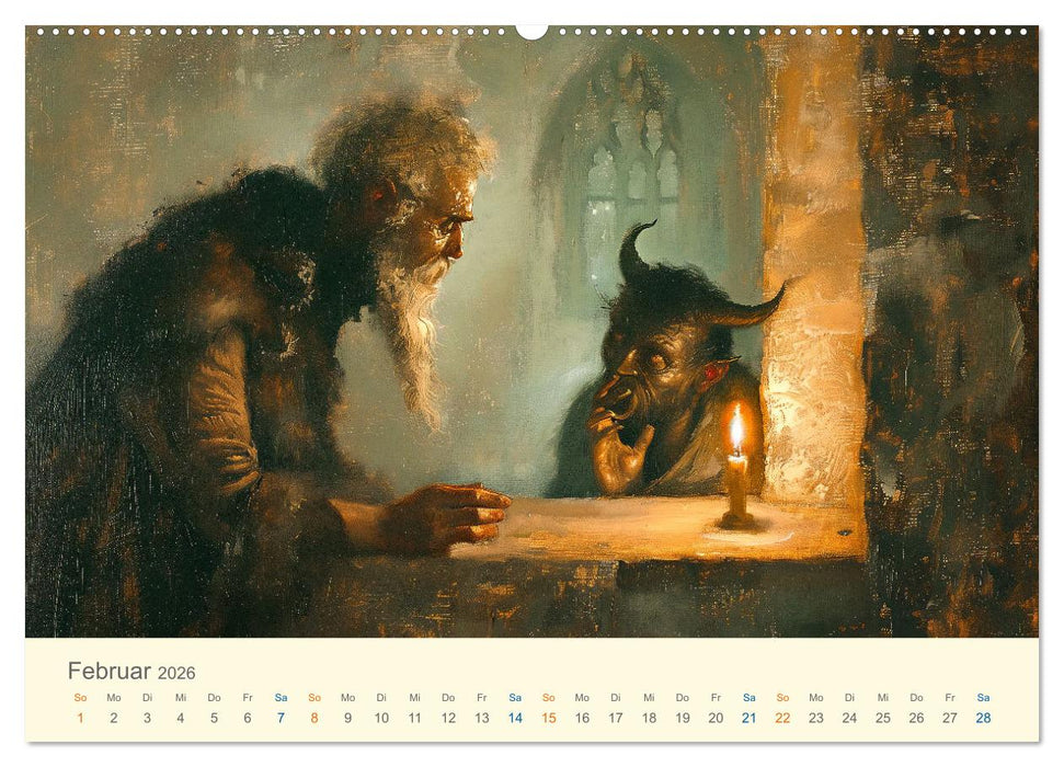 Helden der Weltliteratur (CALVENDO Premium Wandkalender 2026)