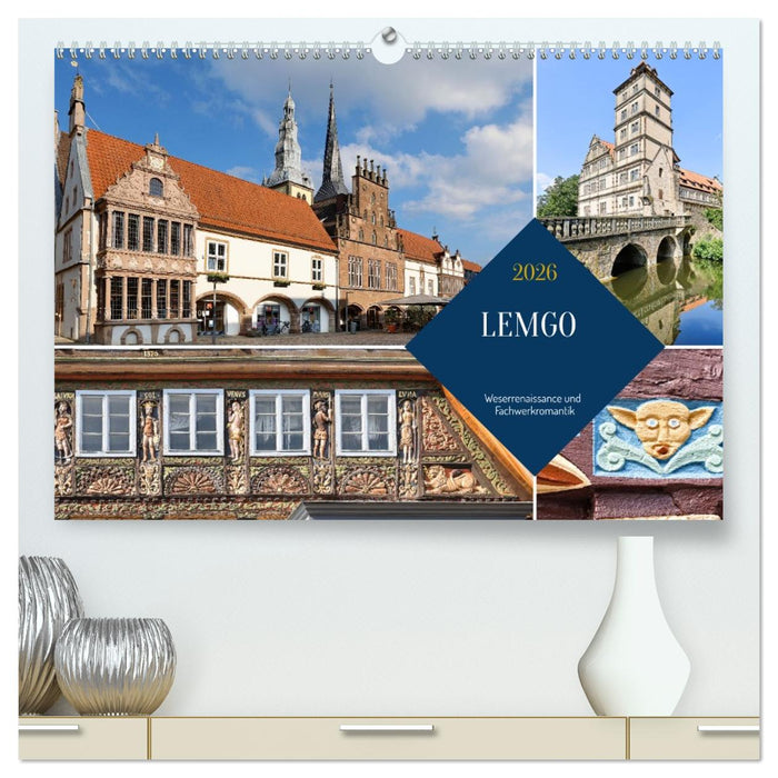 LEMGO - Weserrenaissance und Fachwerkromantik (CALVENDO Premium Wandkalender 2026)