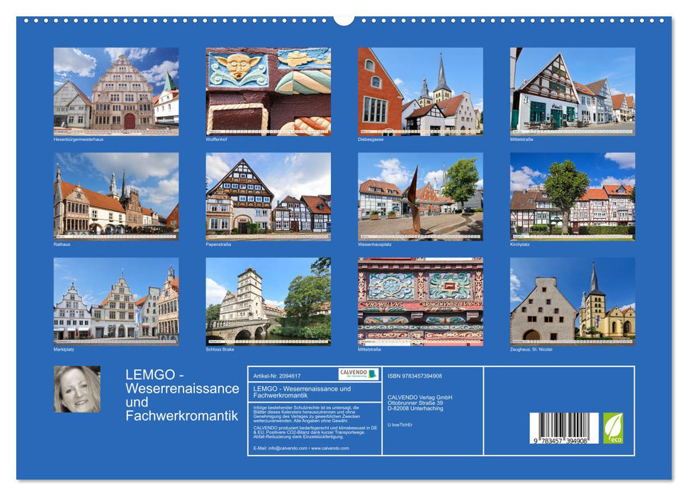 LEMGO - Weserrenaissance und Fachwerkromantik (CALVENDO Premium Wandkalender 2026)