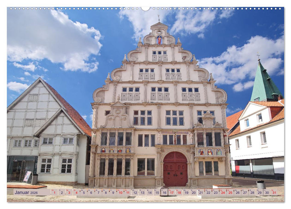 LEMGO - Weserrenaissance und Fachwerkromantik (CALVENDO Premium Wandkalender 2026)