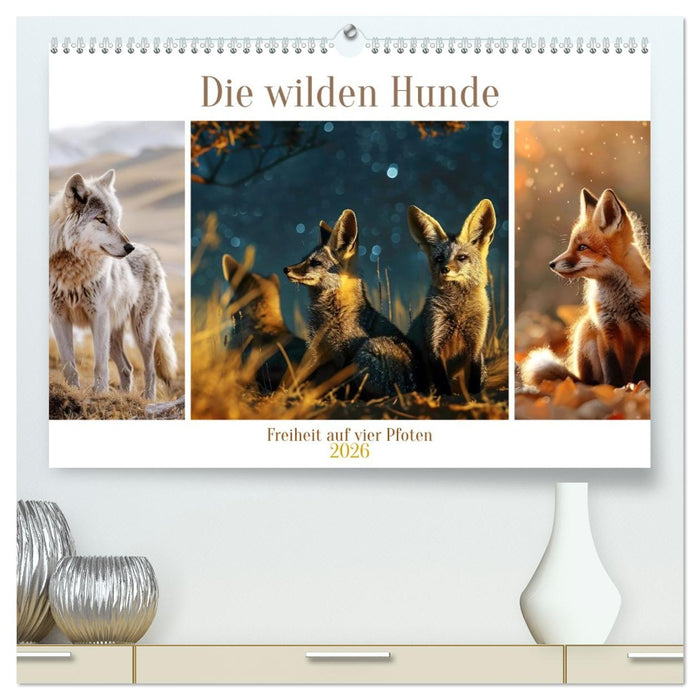 Die wilden Hunde (CALVENDO Premium Wandkalender 2026)