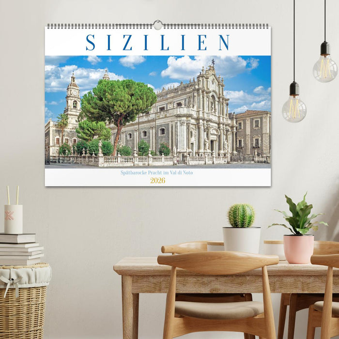 Sizilien - Spätbarocke Pracht im Val di Noto (CALVENDO Wandkalender 2026)