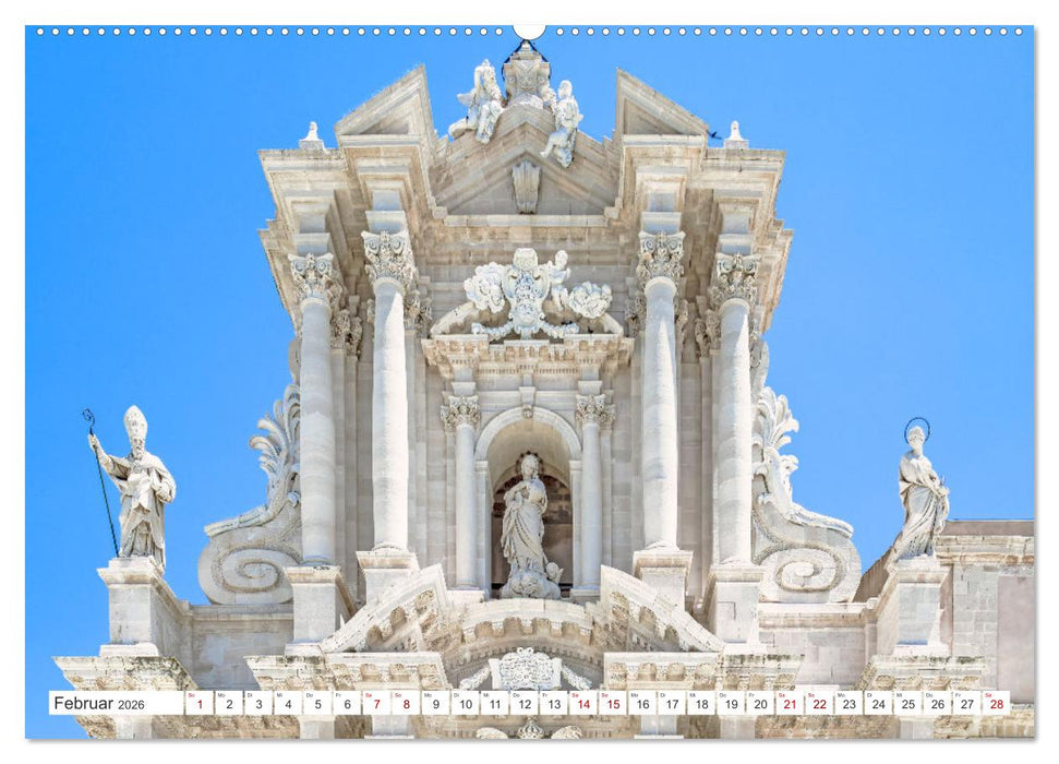 Sizilien - Spätbarocke Pracht im Val di Noto (CALVENDO Wandkalender 2026)