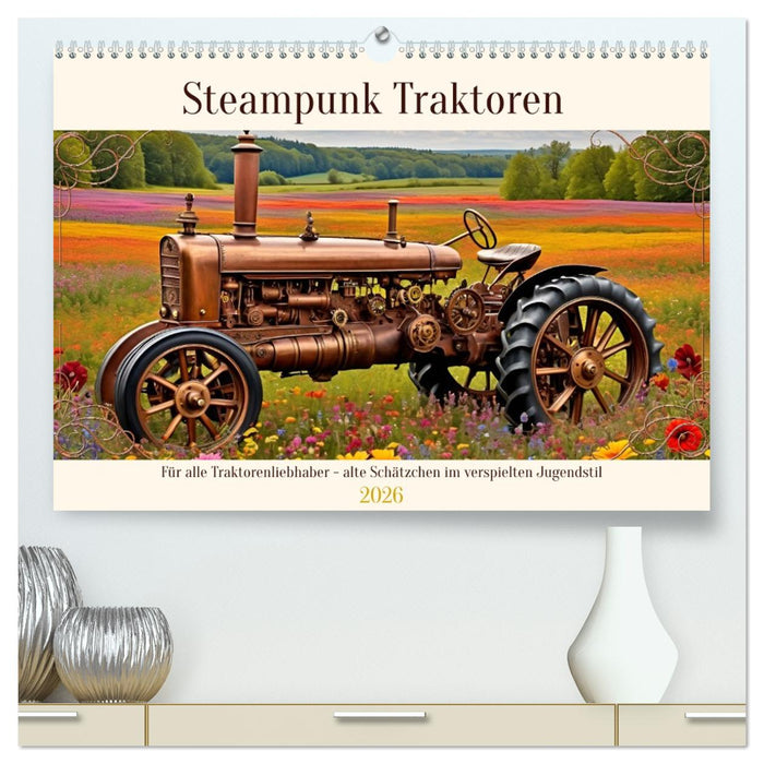 Steampunk Traktoren (CALVENDO Premium Wandkalender 2026)