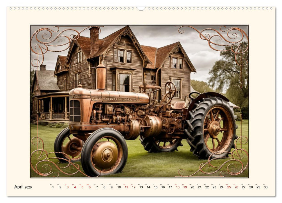Steampunk Traktoren (CALVENDO Premium Wandkalender 2026)