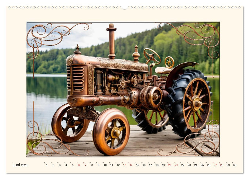 Steampunk Traktoren (CALVENDO Premium Wandkalender 2026)